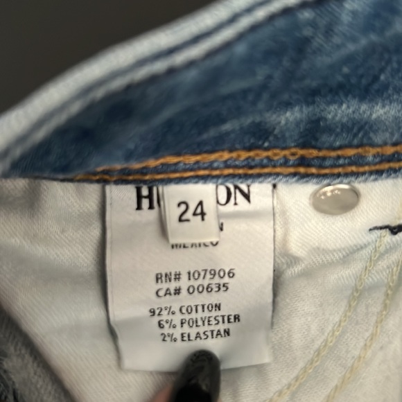 Hudson Ginny Straight Ankle With Cuff Womens Jeans Size 24! - Picture 9 of 10